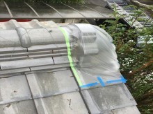 台風被害 瓦補修