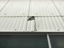 台風被害大波スレート