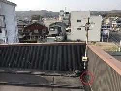 雨漏り排水口