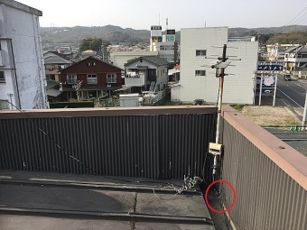 雨漏り排水口