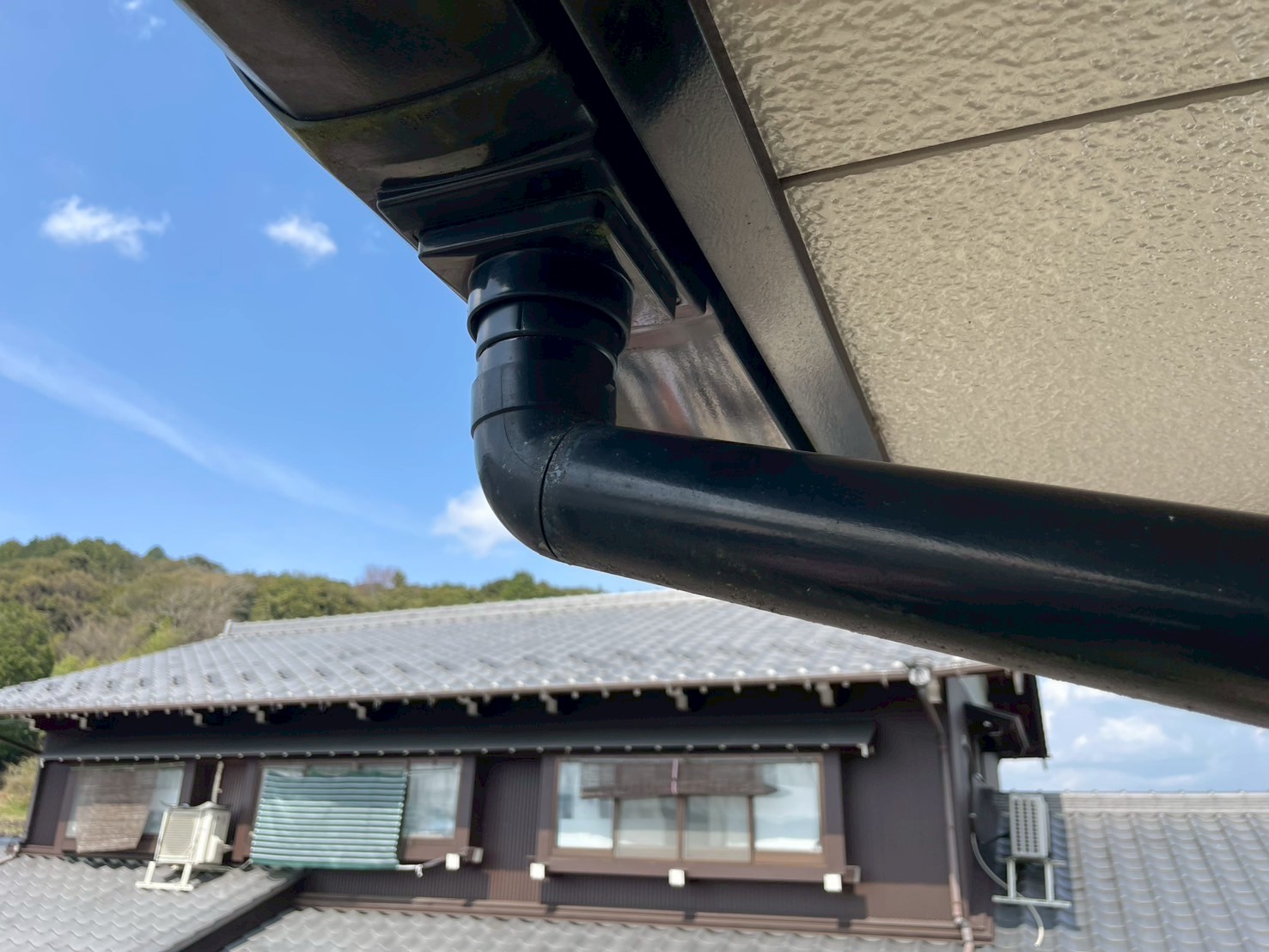 補修した樋