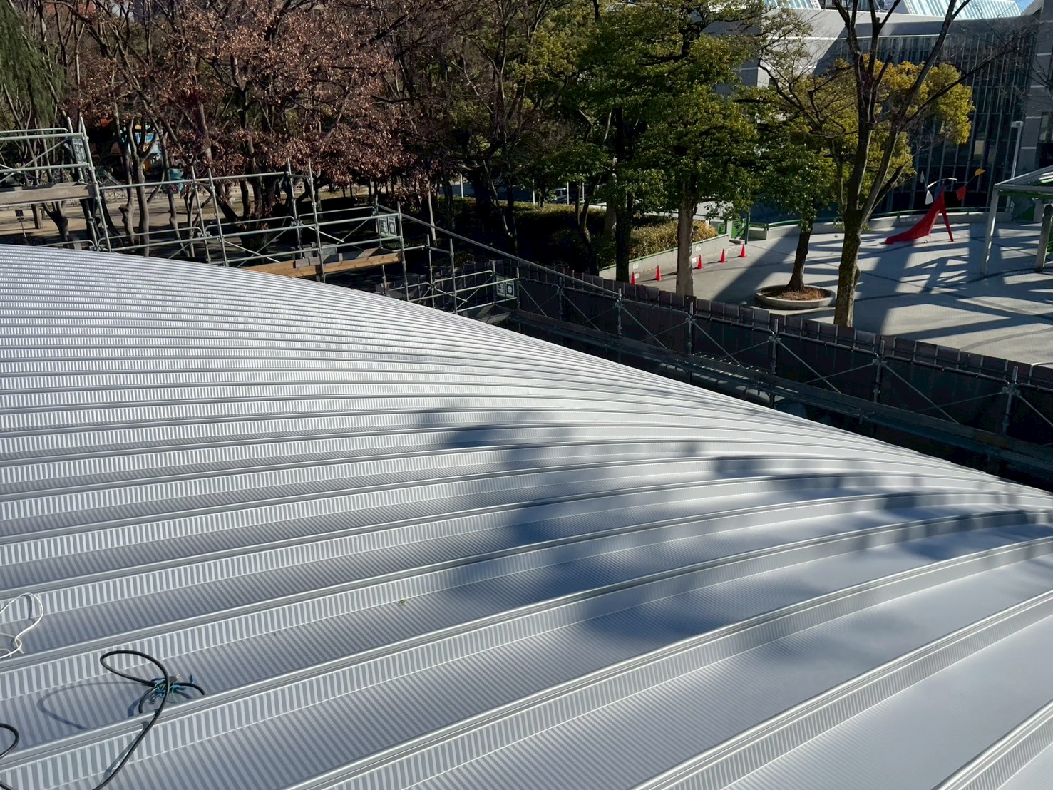 折板屋根二重引き完成