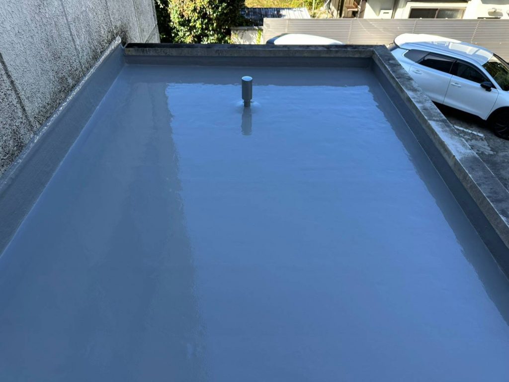 防水工事完了の屋上
