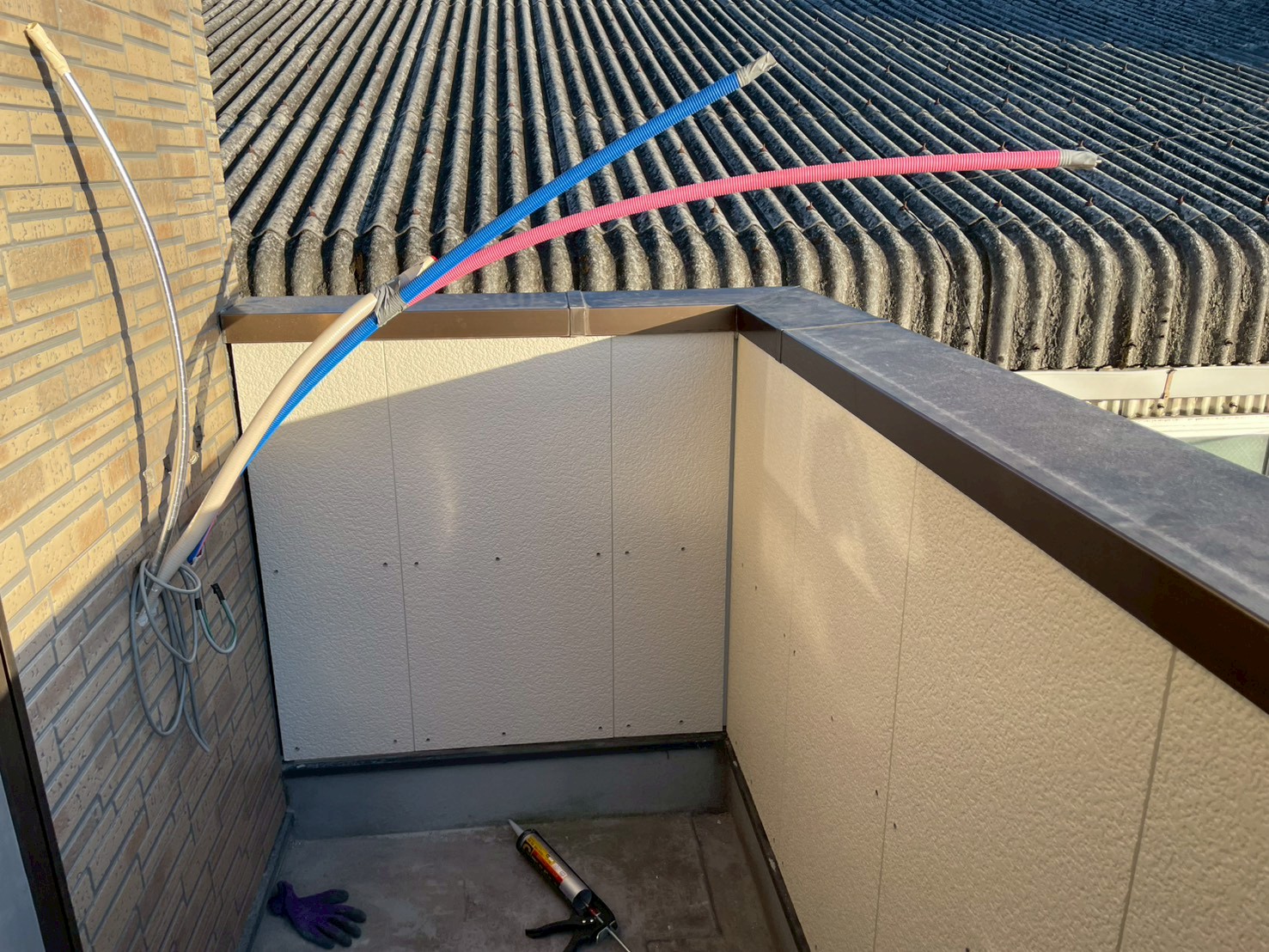 施工後のベランダ内壁