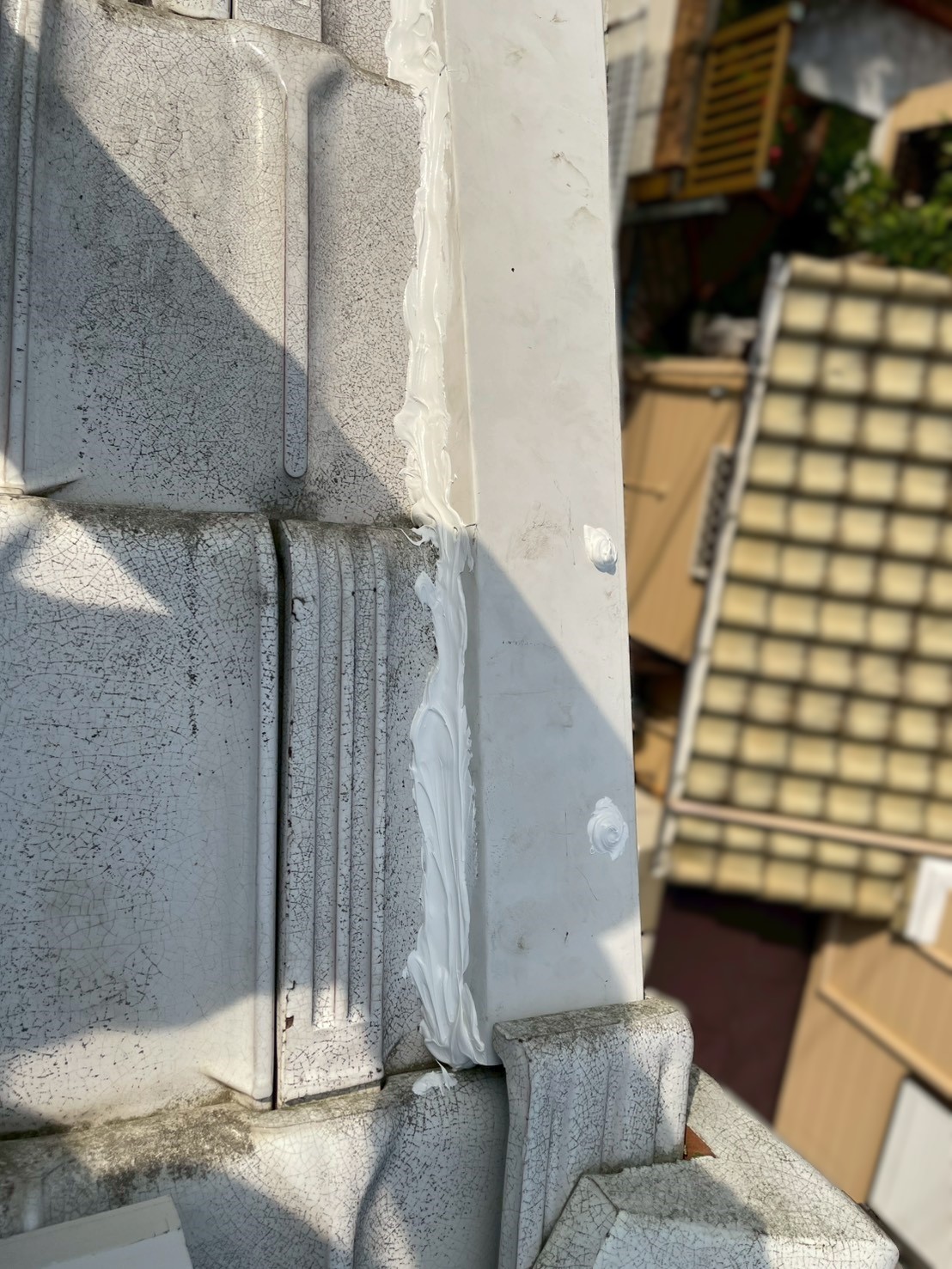 ケラバ水切り板金の設置