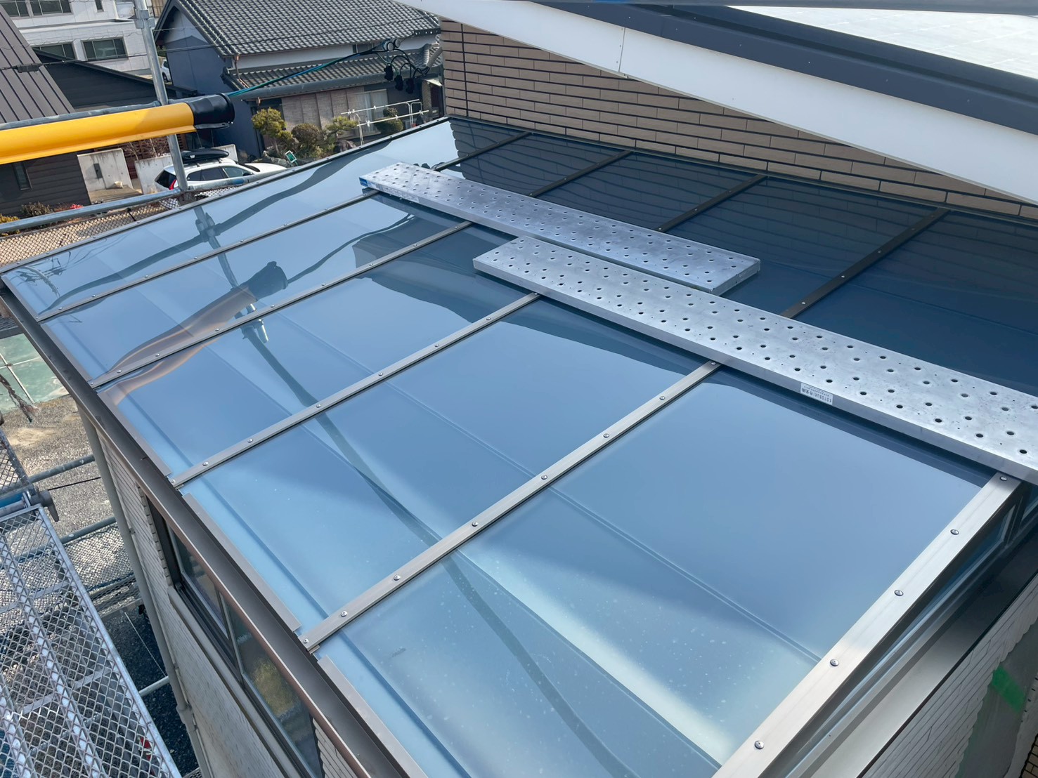 改装前のサンルームの屋根