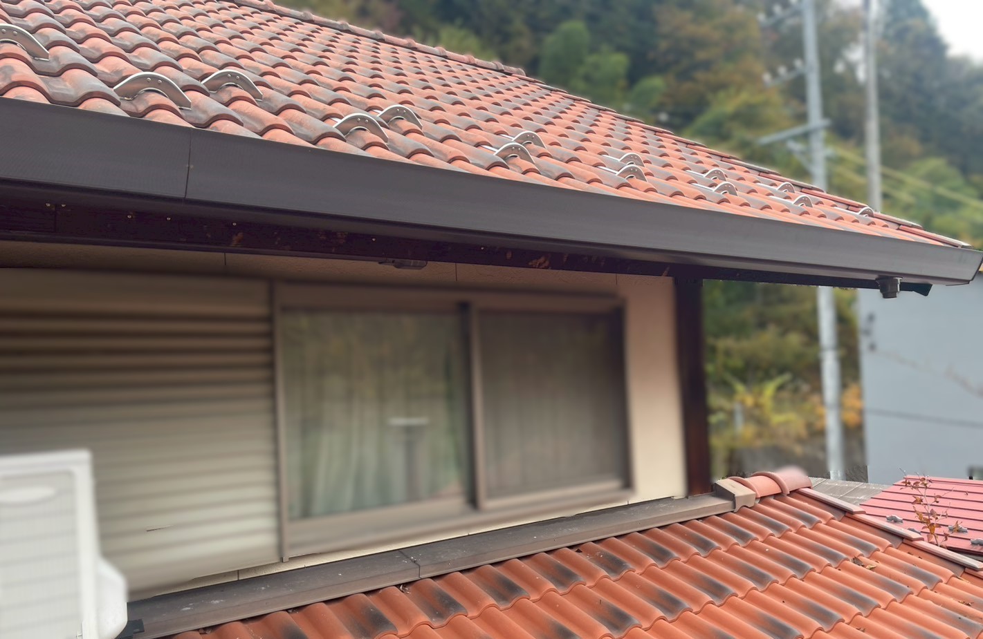 新しい軒樋設置