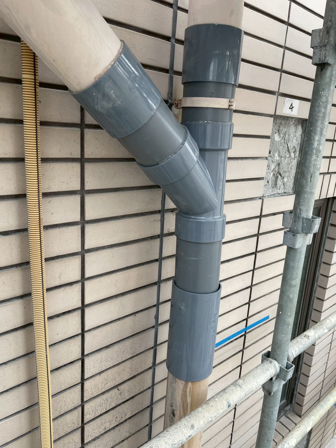 補修した雨樋