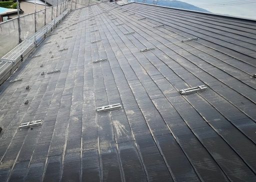 太陽光パネルを取り外した屋根